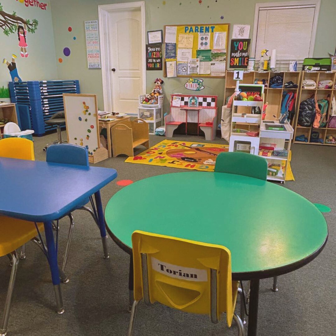 Learning tables in the Heavenly Hearts classroom